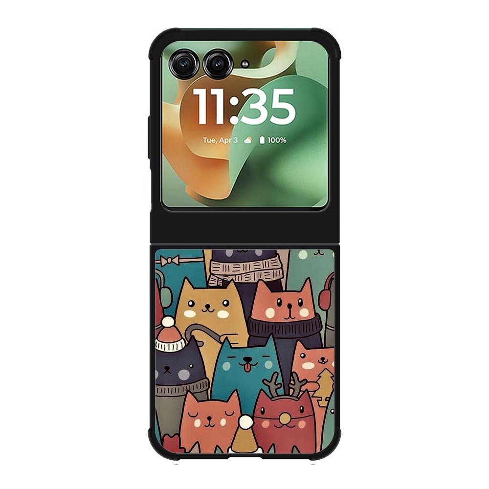 Cute Cat Motorola Moto RAZR 2025 Case FE0184