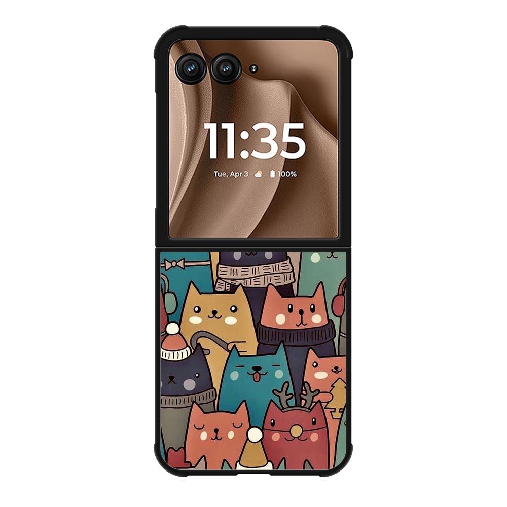 Cute Cat Motorola Moto RAZR Plus 2025 Case FE0184