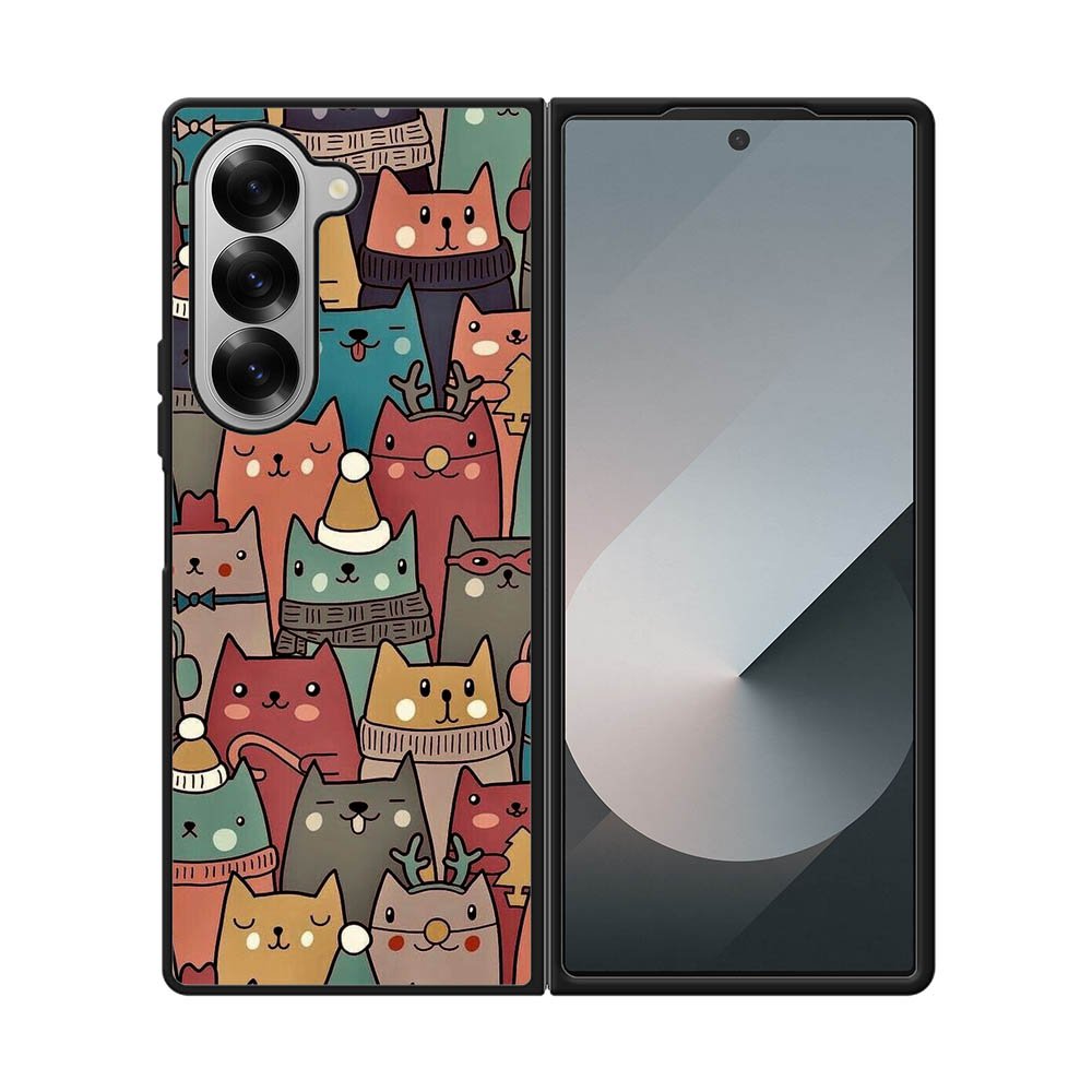 Cute Cat Samsung Galaxy Z Fold 7 5G Case FE0184