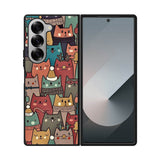 Cute Cat Samsung Galaxy Z Fold 7 5G Case FE0184