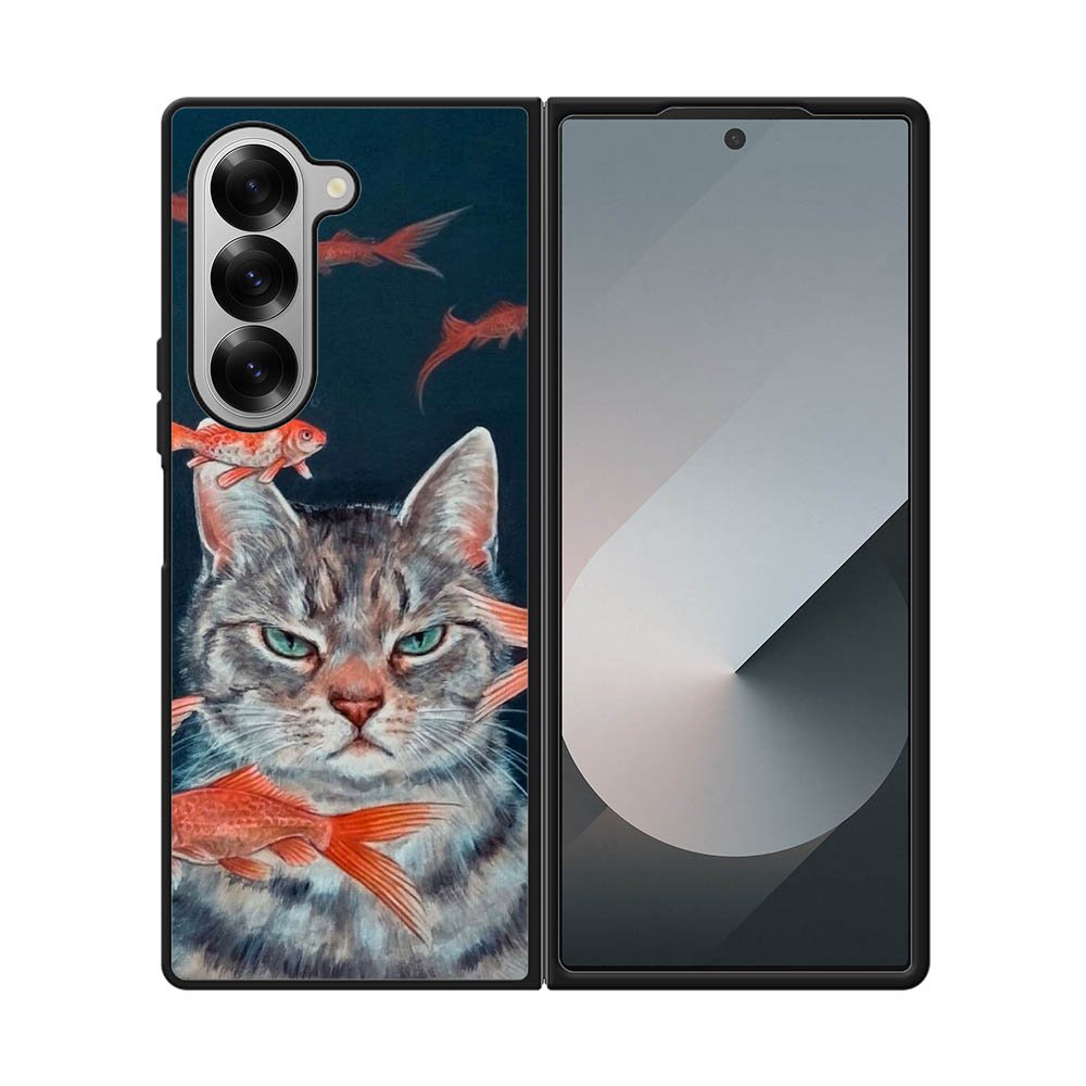 Fish And Cat Samsung Galaxy Z Fold 7 5G Case FE0252