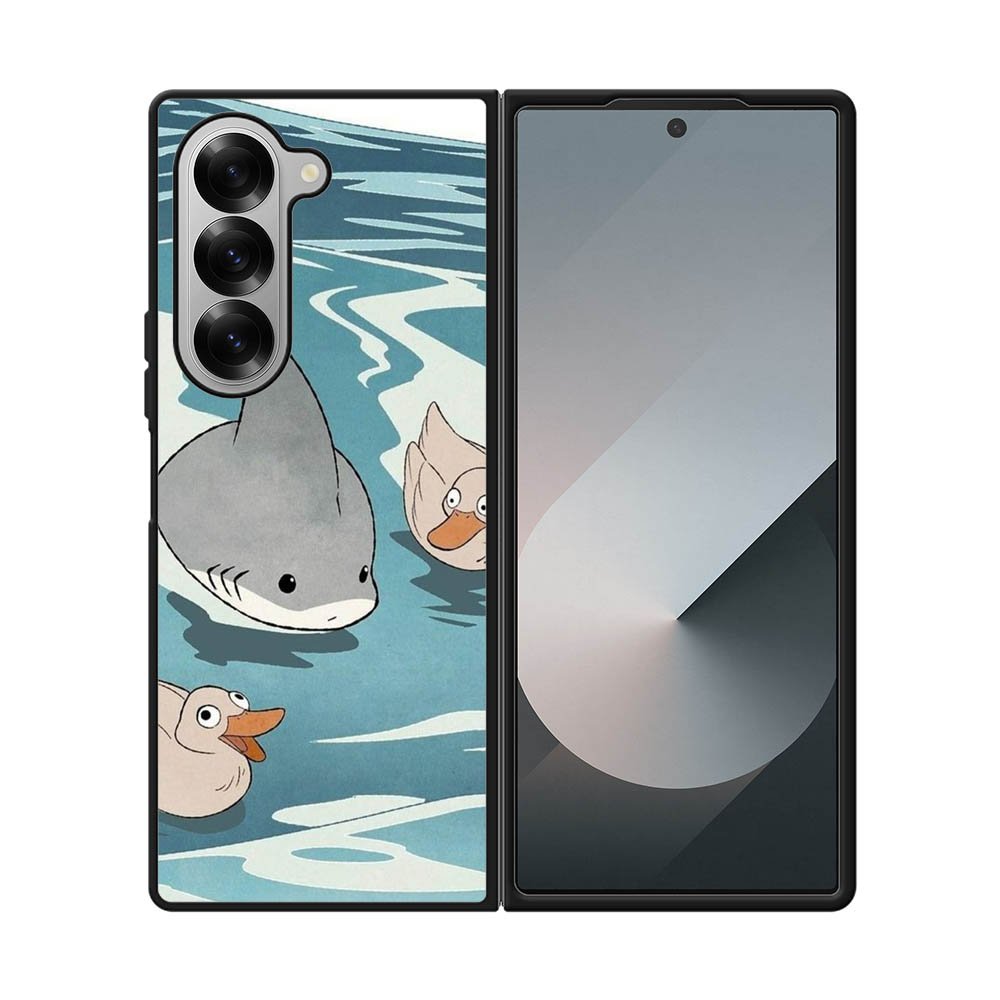 Cute Shark Samsung Galaxy Z Fold 7 5G Case FE0199