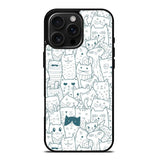 Cat Pattern iPhone 16 Pro Max Case FE0143