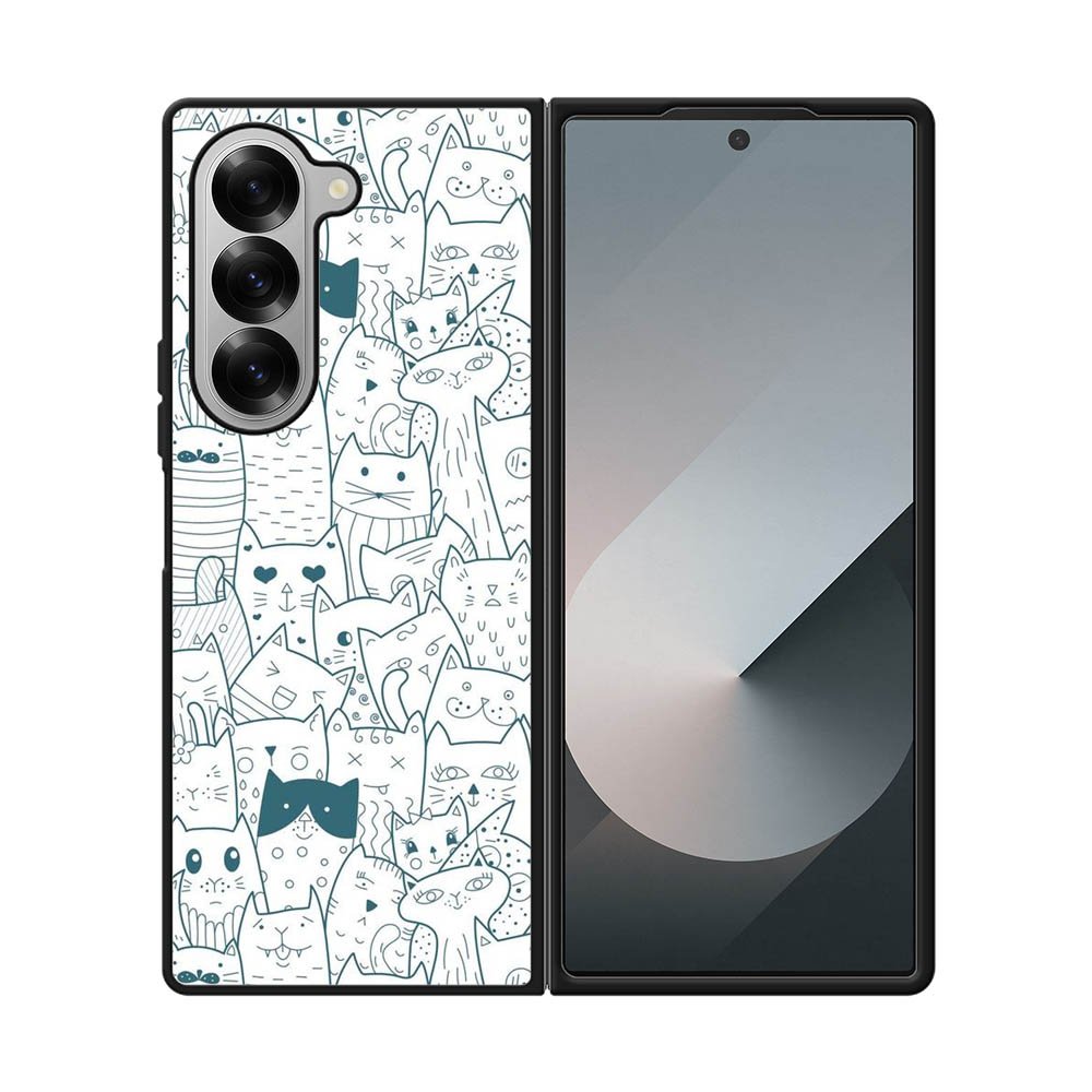 Cat Pattern FE0482 Samsung Galaxy Fold 7 5G Case