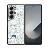 Cat Pattern Samsung Galaxy Z Fold 7 5G Case FE0143