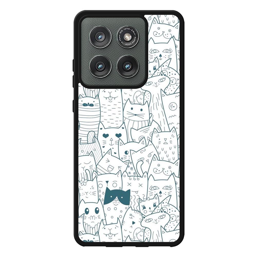 Cat Pattern Motorola Moto Edge 2025 Case FE0143