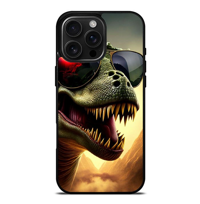 Dinosaur sunbathing iPhone 16 Pro Max Case FE0207