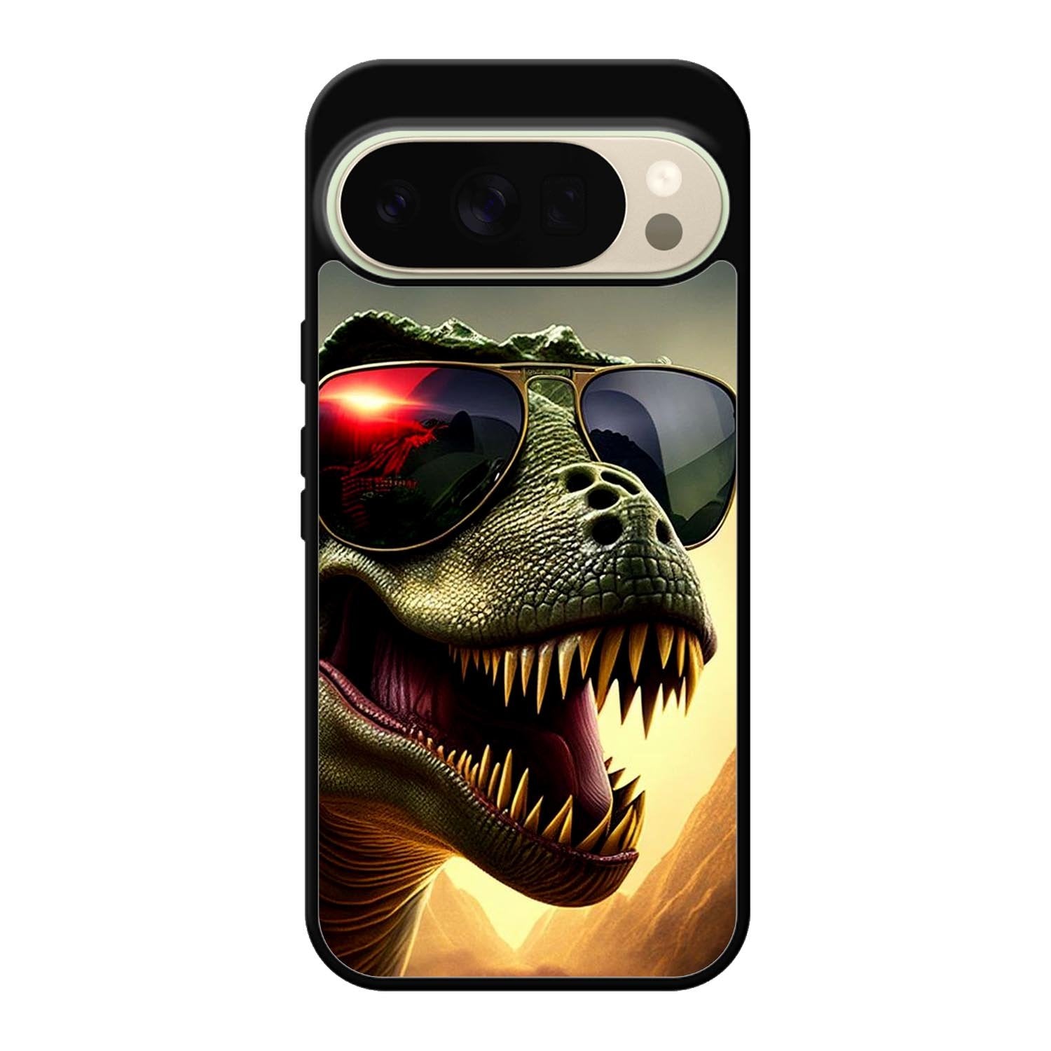 Dinosaur sunbathing Google Pixel 10 Pro Case FE0207