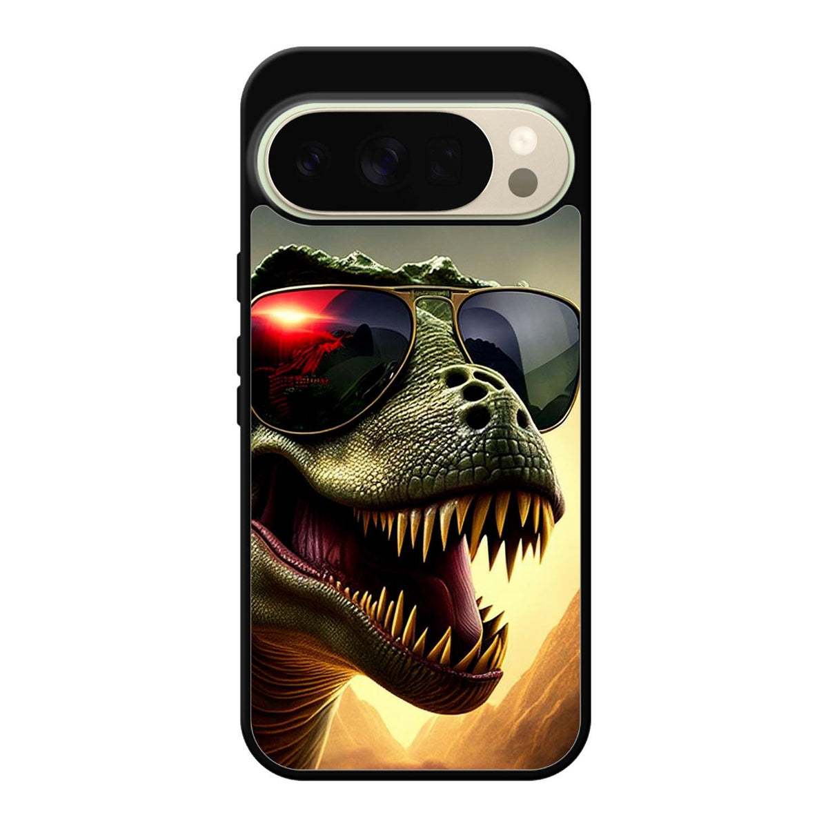 Dinosaur sunbathing Google Pixel 10 Pro Case FE0207