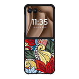 Flower Pattern Motorola Moto RAZR Plus 2025 Case FE0275