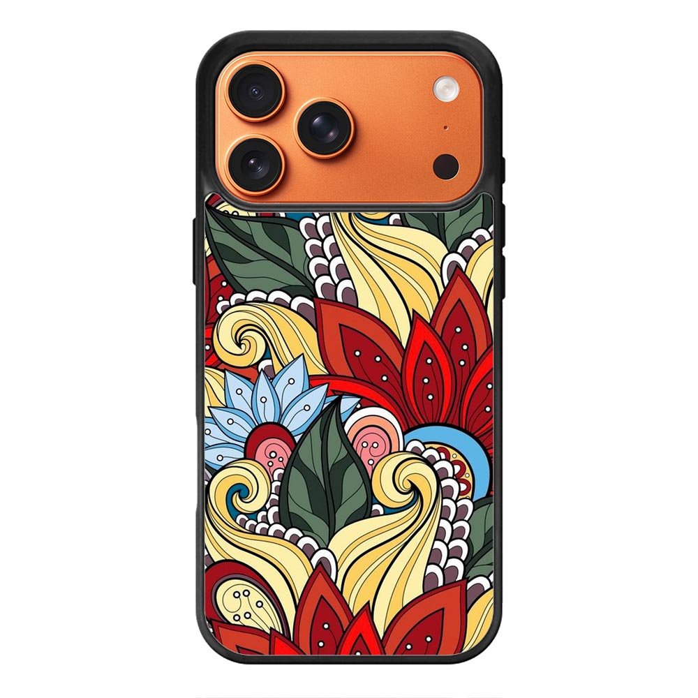 Flower Pattern iPhone 17 Pro Case FE0275