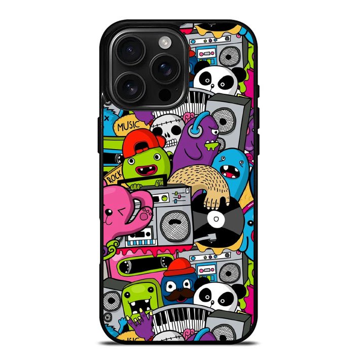 Music Doodle iPhone 16 Pro Max Case FE0456