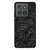 Black Flower Motorola Moto Edge 2025 Case FE0101
