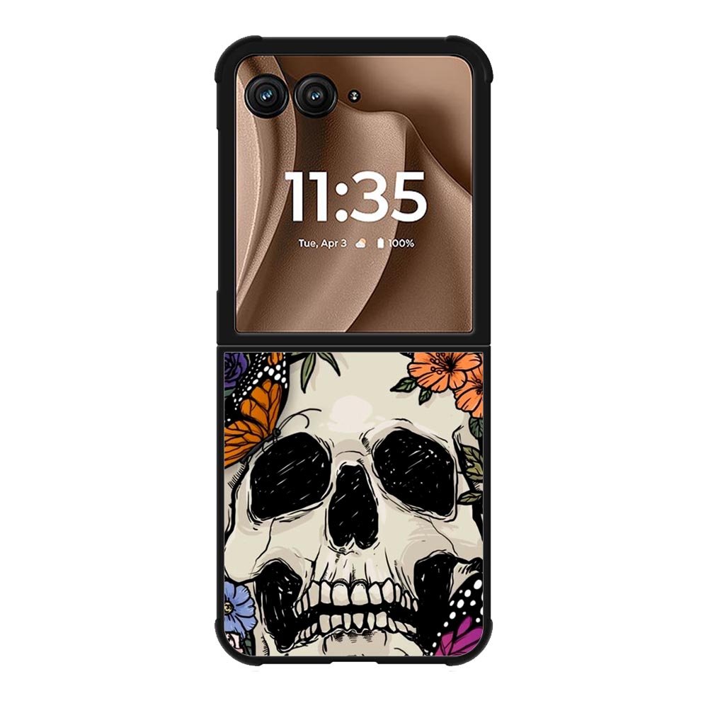 Skull Flower Motorola Moto RAZR Plus 2025 Case FE0565