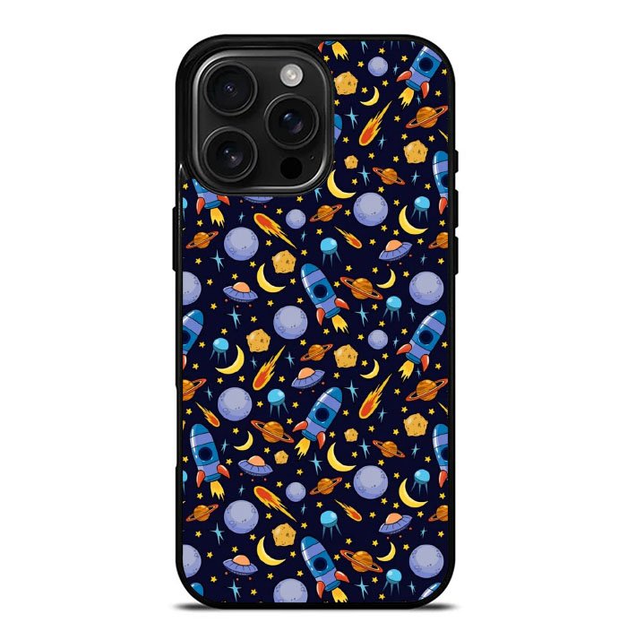 Space Astro Pattern iPhone 16 Pro Max Case FE0580