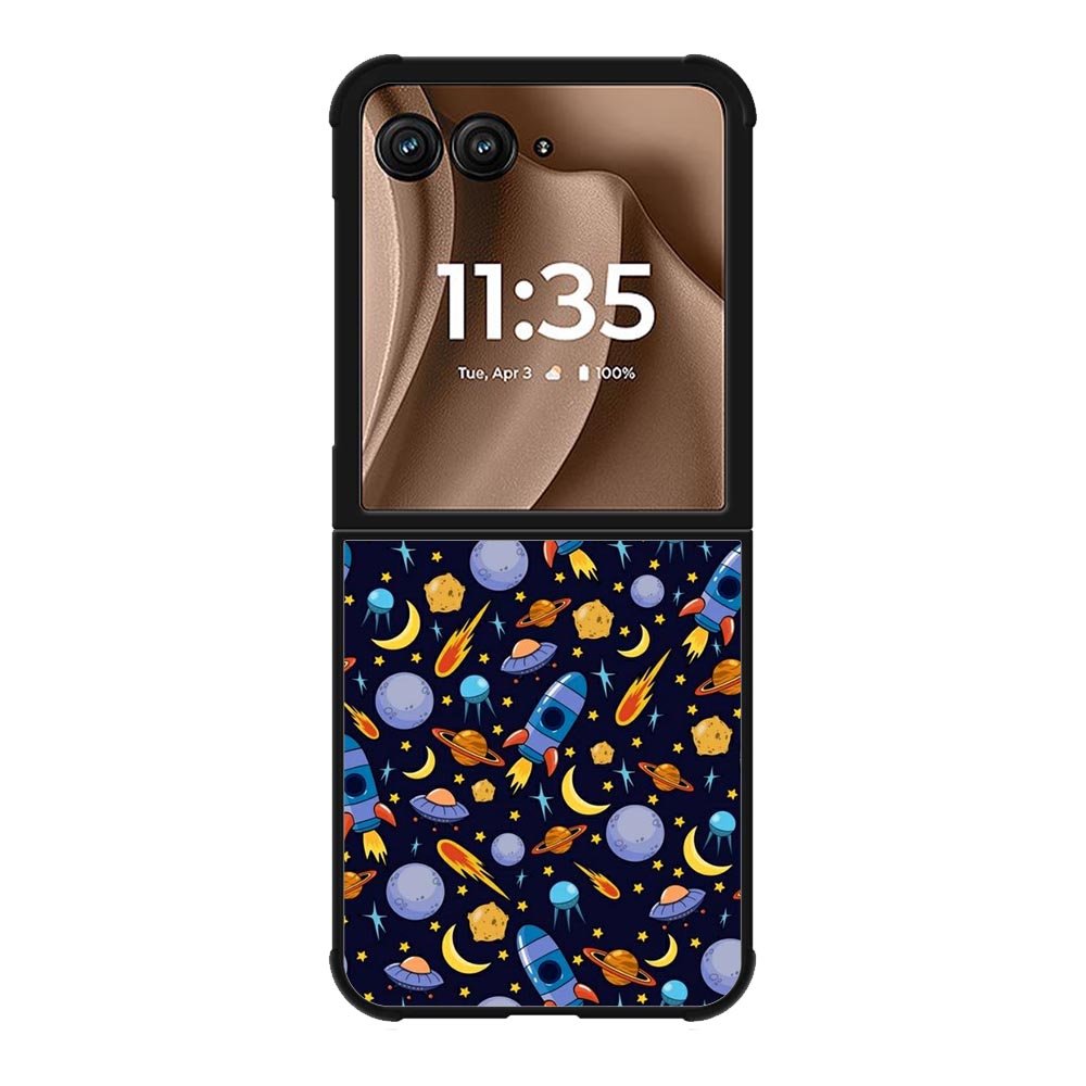 Space Astro Pattern Motorola Moto RAZR Plus 2025 Case FE0580