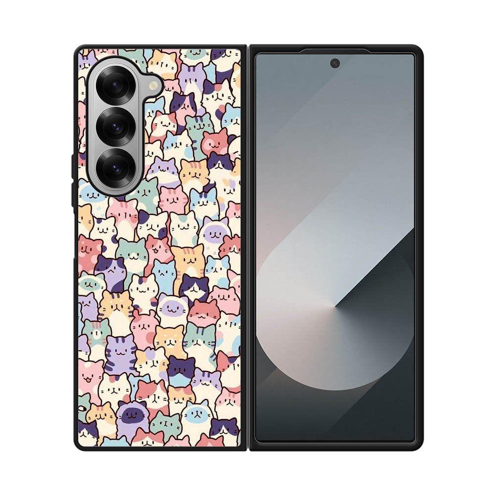 Cute Cat Samsung Galaxy Z Fold 7 5G Case FE0186
