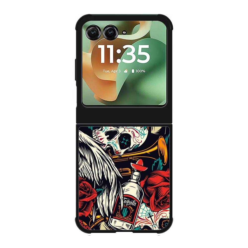 Skull Pattern Motorola Moto RAZR 2025 Case FE0569
