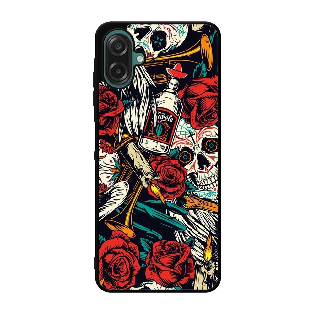 Skull Pattern Samsung Galaxy A07 Case FE0569