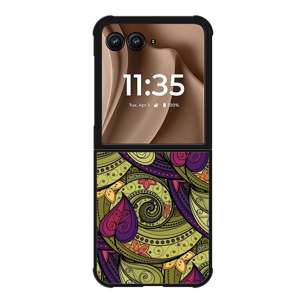 Flower Art Pattern Motorola Moto RAZR Plus 2025 Case FE0261