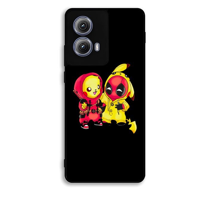 Pikachu Pokemon And Deadpool Motorola Moto Edge 2024 Case FE0097