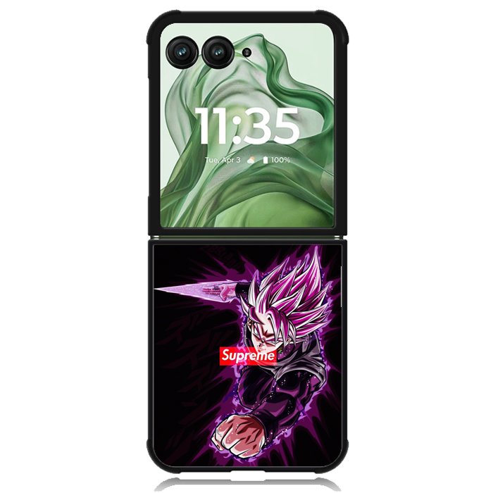 Black Goku X00206 Motorola Moto Razr+ Plus 2024/2025 Case, Motorola Razr 50 Ultra/50s Ultra Case