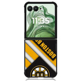 Boston Bruins X00218 Motorola Moto Razr+ Plus 2024/2025 Case, Motorola Razr 50 Ultra/50s Ultra Case