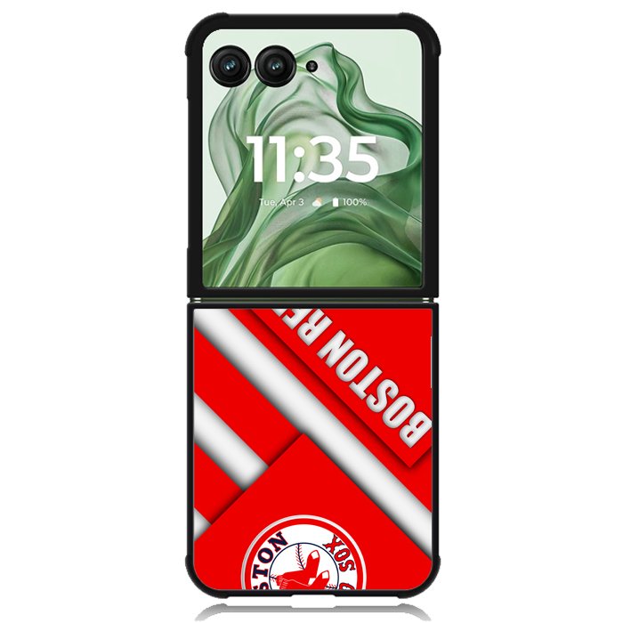 Boston Red Sox Logo X00221 Motorola Moto Razr+ Plus 2024/2025 Case, Motorola Razr 50 Ultra/50s Ultra Case