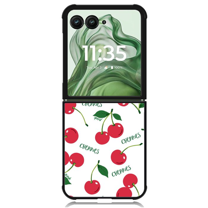 Cherry Forever X00222 Motorola Moto Razr+ Plus 2024/2025 Case, Motorola Razr 50 Ultra/50s Ultra Case