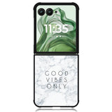 Marble Quote Wallpaper X00224 Motorola Moto Razr+ Plus 2024/2025 Case, Motorola Razr 50 Ultra/50s Ultra Case