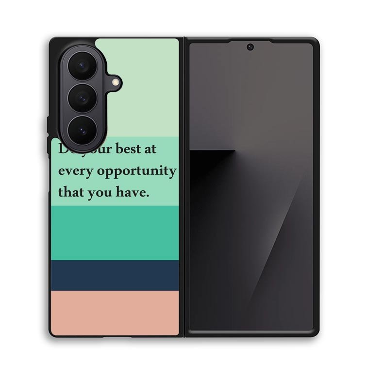 Mint Stripes X00341 Samsung Galaxy Z Fold 7 Case