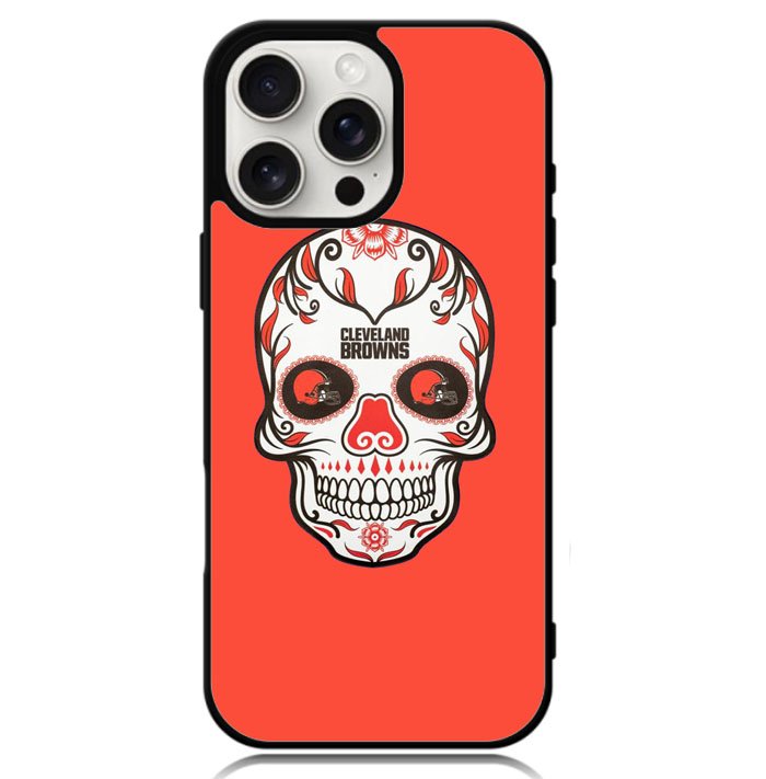 Cleveland Browns Skull X00389 iPhone 16 Pro Case