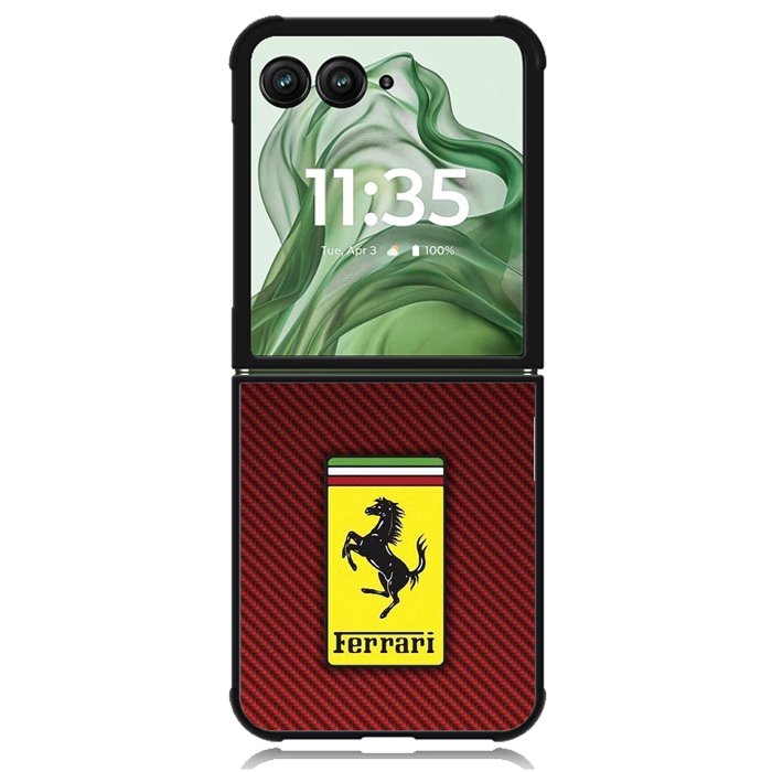 Ferrari Logo X00384 Motorola Moto Razr+ Plus 2024/2025 Case, Motorola Razr 50 Ultra/50s Ultra Case