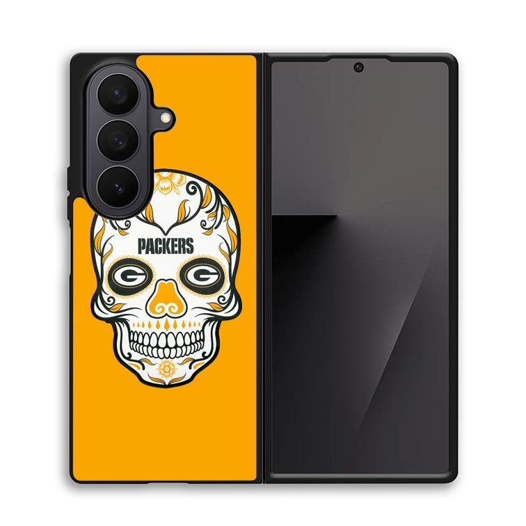 Green Bay Packers Skull X00391 Samsung Galaxy Z Fold 7 Case