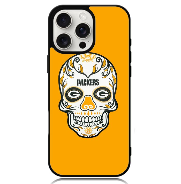 Green Bay Packers Skull X00391 iPhone 16 Pro Max Case