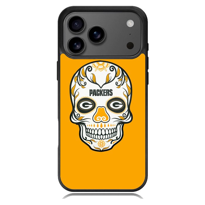 Green Bay Packers Skull X00391 iPhone 17 Pro Max Case