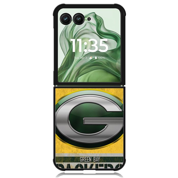 Green Bay Packers X00375 Motorola Moto Razr+ Plus 2024/2025 Case, Motorola Razr 50 Ultra/50s Ultra Case