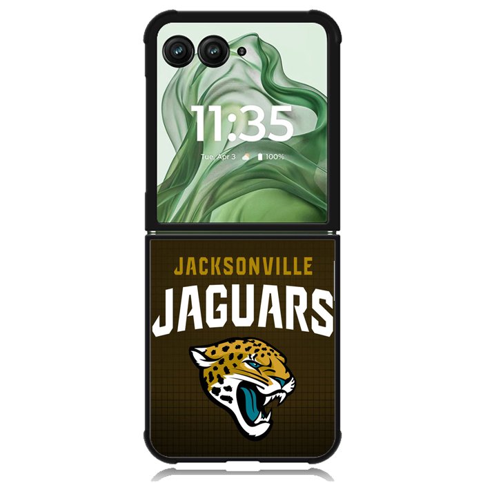 Jacksonville Jaguars X00379 Motorola Moto Razr+ Plus 2024/2025 Case, Motorola Razr 50 Ultra/50s Ultra Case