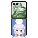 Kafuu Chino Anime Girl X00383 Motorola Moto Razr+ Plus 2024/2025 Case, Motorola Razr 50 Ultra/50s Ultra Case