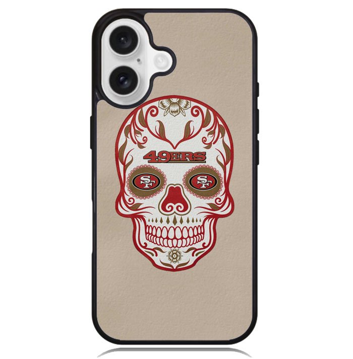 San Francisco 49ers Skull X00390 iPhone 16 Case