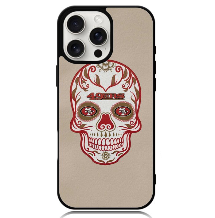 San Francisco 49ers Skull X00390 iPhone 16 Pro Max Case