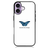 Blue Butterfly X00398 iPhone 17 Case