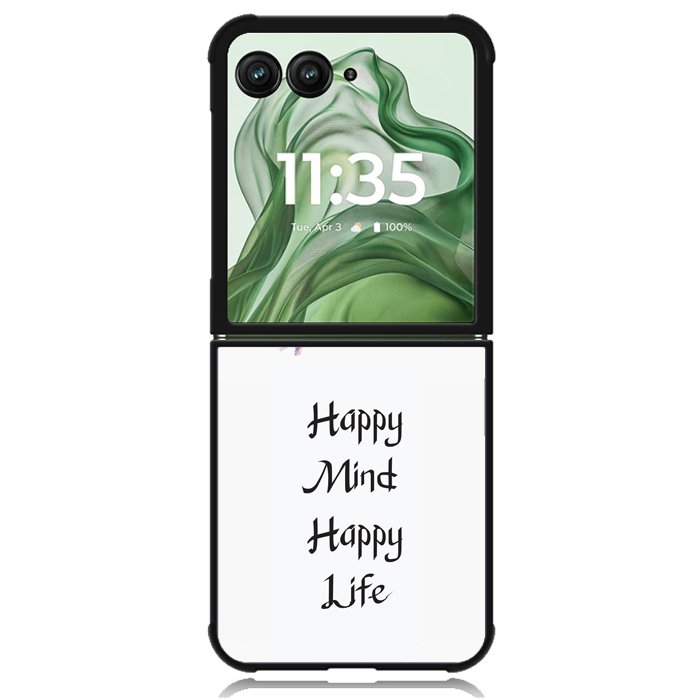 happiness inspirational X00452 Motorola Moto Razr+ Plus 2024/2025 Case, Motorola Razr 50 Ultra/50s Ultra Case