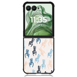 Peace Girl X0454 Motorola Moto Razr+ Plus 2024/2025 Case, Motorola Razr 50 Ultra/50s Ultra Case