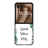 Good vibes only X00455 Motorola Moto RAZR Plus 2025 Case