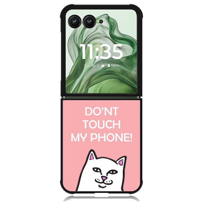 Don't touch My Phone X00456 Motorola Moto Razr+ Plus 2024/2025 Case, Motorola Razr 50 Ultra/50s Ultra Case