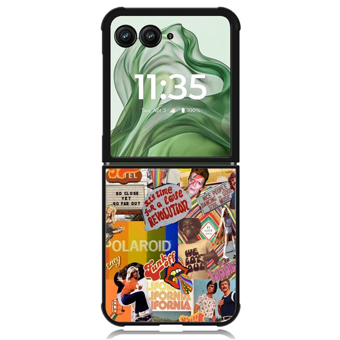 Aesthetic Collage X00476 Motorola Moto Razr+ Plus 2024/2025 Case, Motorola Razr 50 Ultra/50s Ultra Case