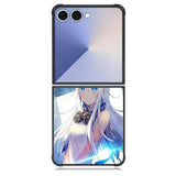 Blue Eyes Anime Girl X00473 Samsung Galaxy Z Flip 7 Case