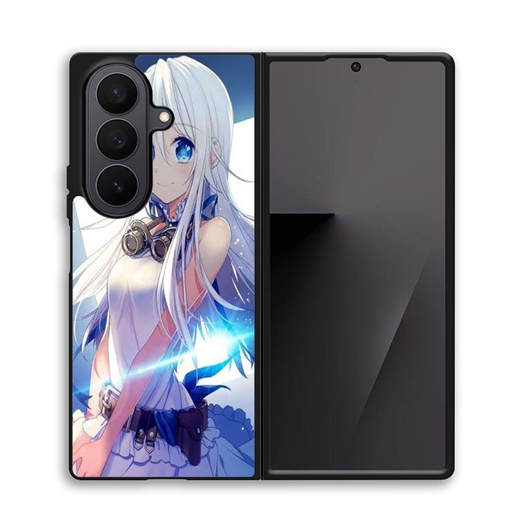 Blue Eyes Anime Girl X00473 Samsung Galaxy Z Fold 7 Case