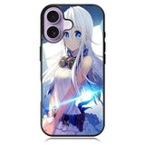 Blue Eyes Anime Girl X00473 iPhone 17 Case